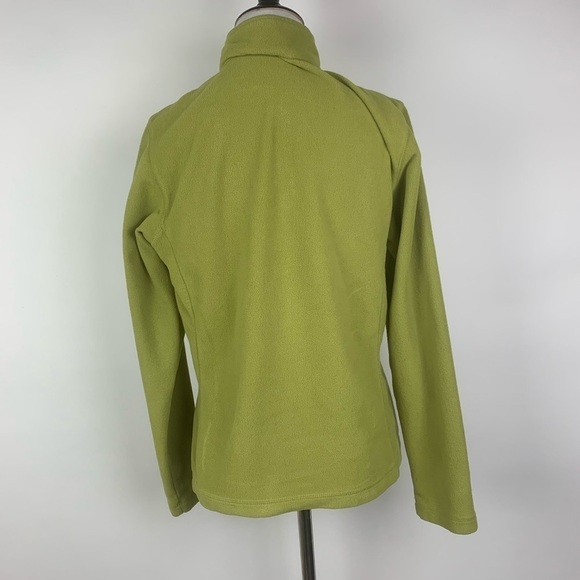 Lands' End Women's Green Fleece Jacket - Picture 5 of 8